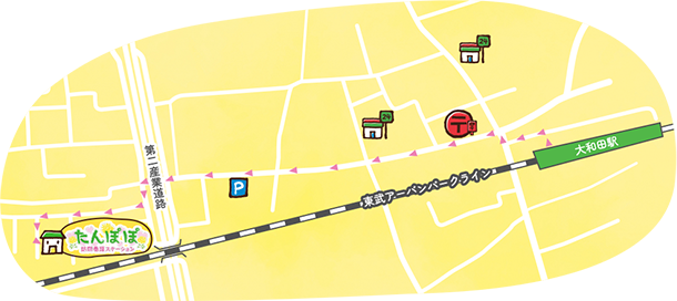 たんぽぽ訪問看護ステーション　アクセスマップ